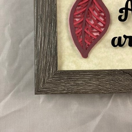 Cardinals Appear when Angels are Near layered wall art frame