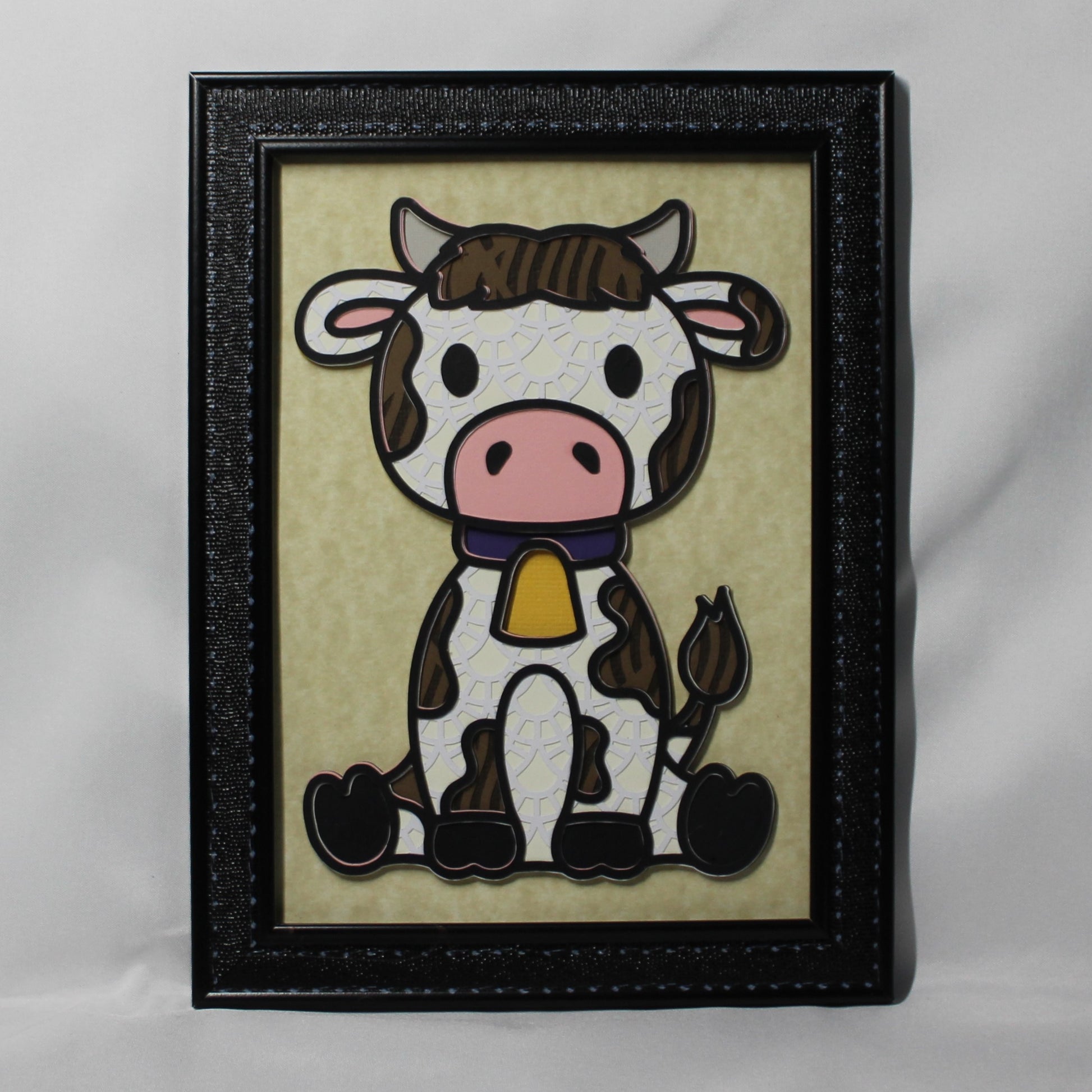 Cow, layered art