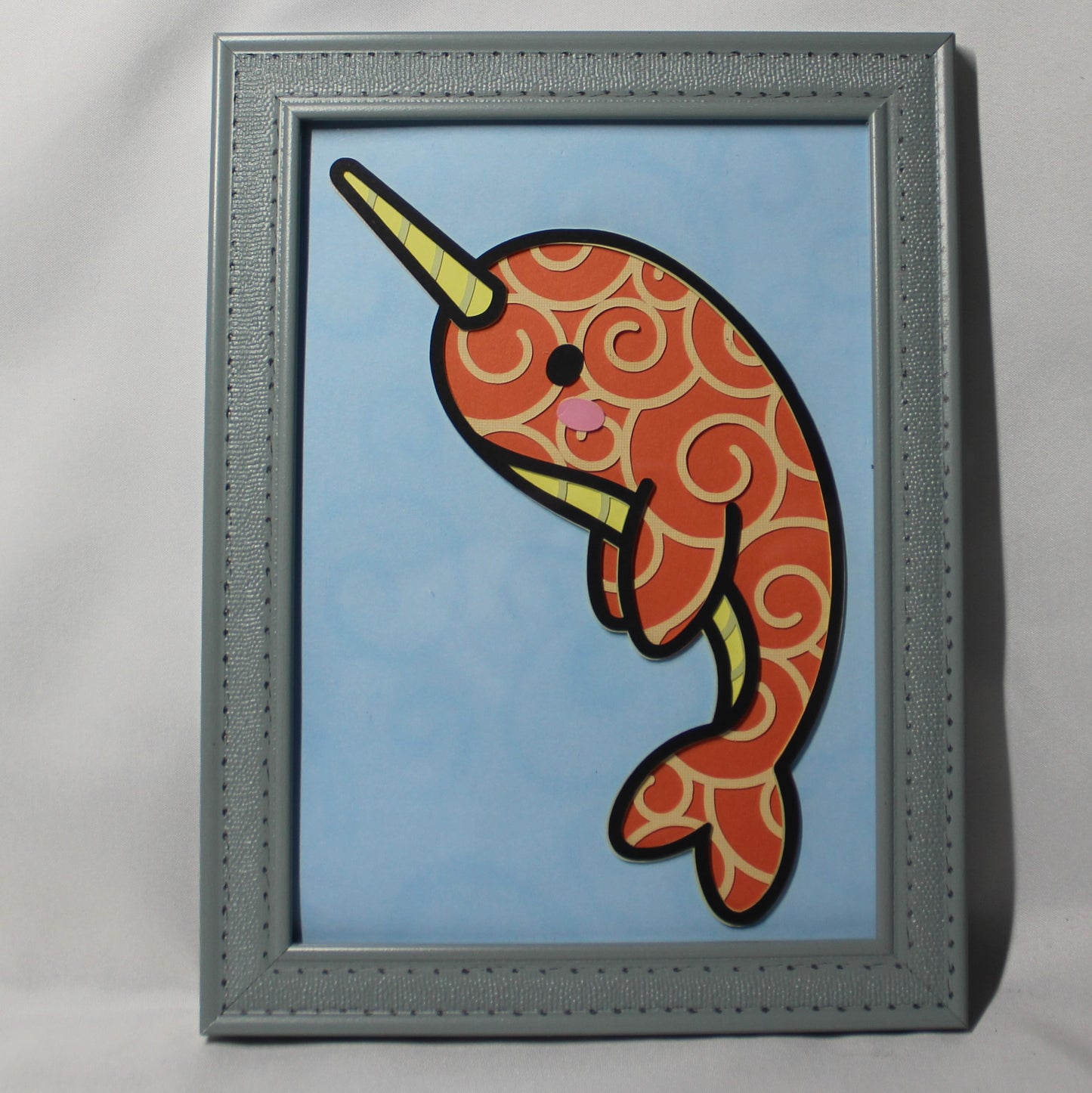 Narwhal, layered art