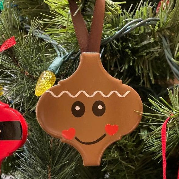 Arabesque Christmas Ornaments, Ceramic, Gingerbread