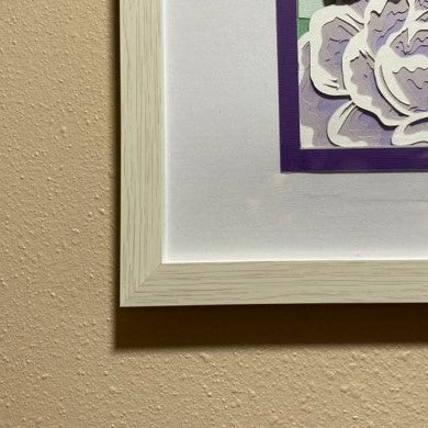 Butterfly & Flowers Layered Wall Art frame