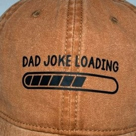 Dad Joke Loading Baseball Cap close up