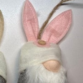 Personalized Easter Gnomes, Hanging, light pink