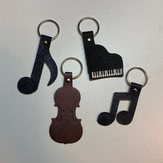 Music Note Key Fobs, Multiple Options