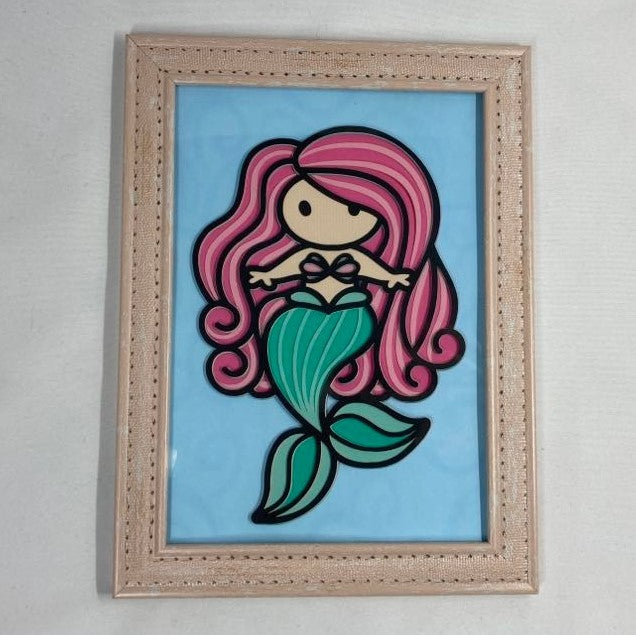 mermaid layered art
