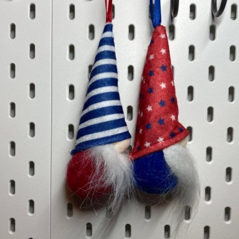 Hanging Plush Patriotic Gnomes- Multiple options