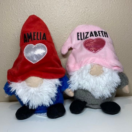 Personalized Valentine Gnome