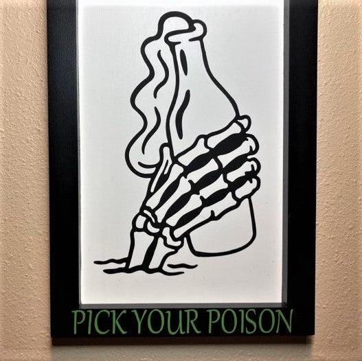 Pick Your Poison Wall Art, Close up