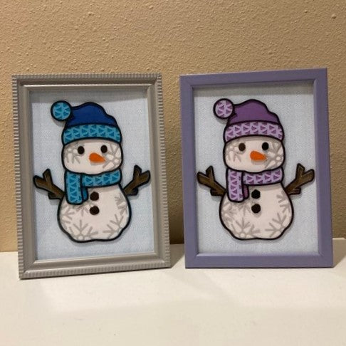 Snowman - 5" x 7" Layered Art, Multiple Options Available