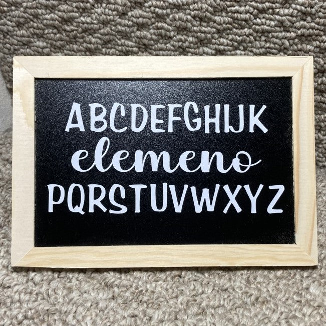 Teacher Blackboard Desk/Table Sign, Funny Alphabet